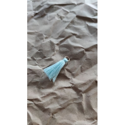 Кисточка хлопок 35 мм, голубой