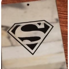 Табличка "Супермен" серебро, 6х8 см