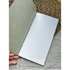 Блокнот формата мидори, цвет серый, страницы белые