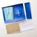 Набор для создания обложки на паспорт 6, синий, самолет
