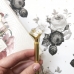 Ручка золотая с бриллиантом (Шариковая). Чернила чёрные