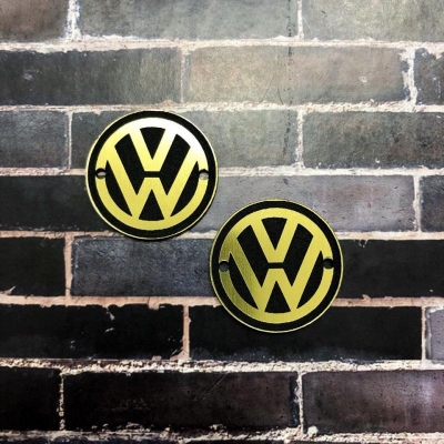 Табличка Volkswagen 3 см, золото