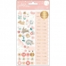 Набор наклеек с золотым фольгированием Night Night Baby Girl Repeat Stickers от Pebbles (2 листа)