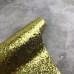 Отрез ткани с крупным глиттером, 35х50 см, цвет зеленоватый золотой