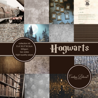Набор бумаги 30.5x30.5 Hogwarts, 300г от Cristina Petrova