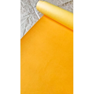 Переплетный кожзам матовый желтый без тиснения 35х50 см
