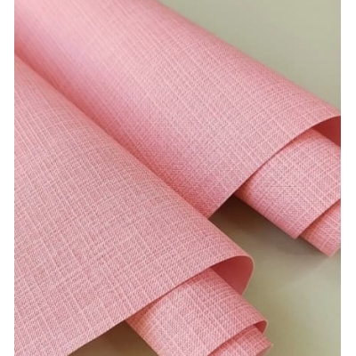 Переплетный кожзам розовый с тиснением под холст 35х50 см