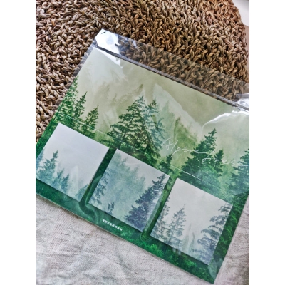 Стикеры бумажные с клеевой полоской "Альпийские леса"