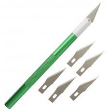 Макетный нож для бумаги золотого цвета