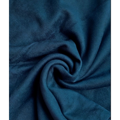 Замша двухсторонняя синяя "Пыльный жадеит", 25х70 см