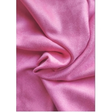 Замша двухсторонняя "Розовый леденец", 25х70 см