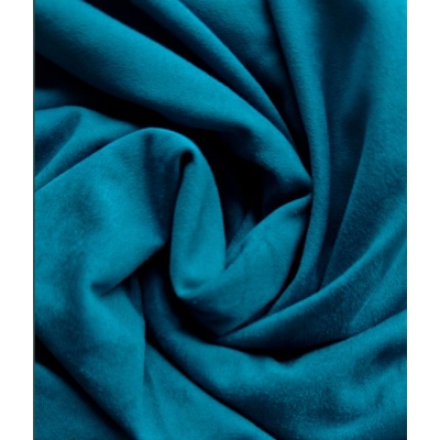 Замша двухсторонняя синяя "Жадеит", 25х70 см