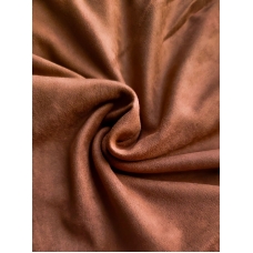 Замша двухсторонняя коричневая "Мокко", 25х70 см
