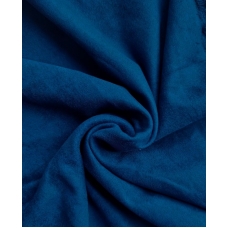 Замша двухсторонняя синяя "Мускари", 25х70 см