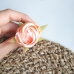 Цветок тканевый - Бутон - нежный розовый
