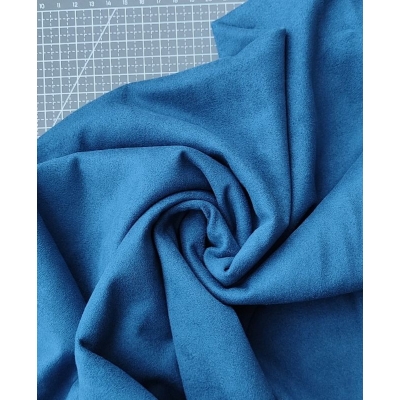 Замша двухсторонняя "Полуночный синий", 50x140 см