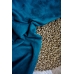 Замша двухсторонняя синяя "Пыльная лазурь", 25х70 см